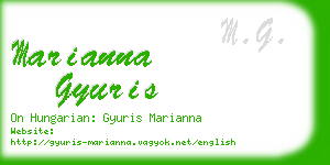 marianna gyuris business card